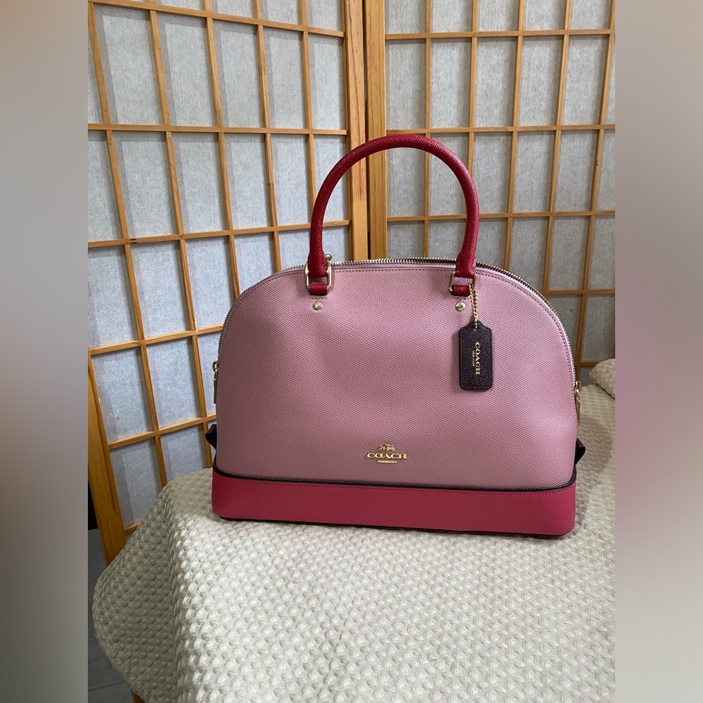 Coach Pink and Red Handbag